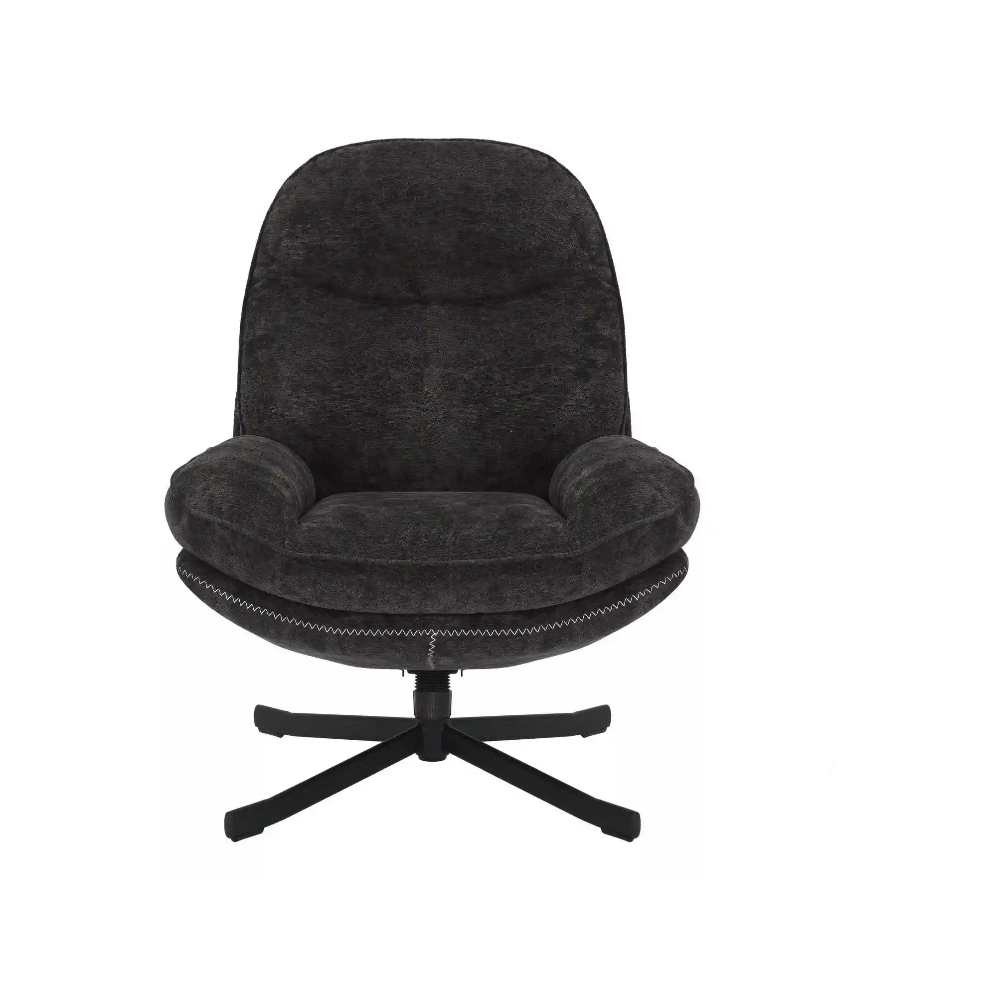 Fotoliu rotativ DETROIT OCN-39769, negru