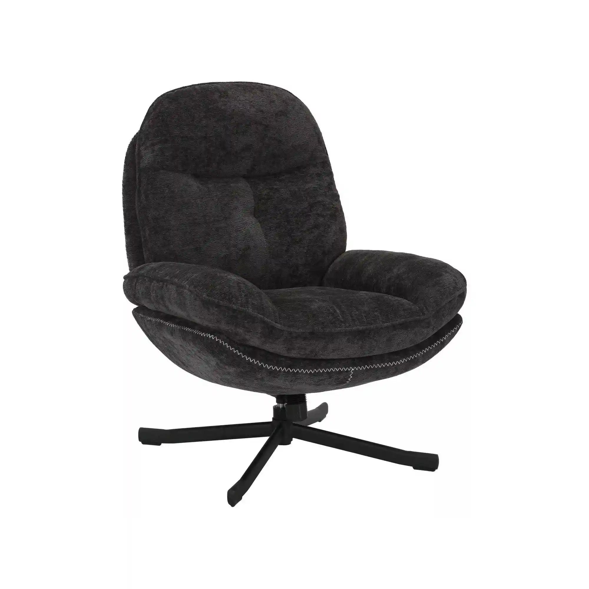 Fotoliu rotativ DETROIT OCN-39769, negru