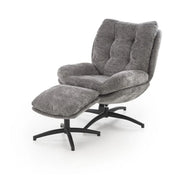 Fotoliu rotativ HOUSTON OCN-37765, gri/negru