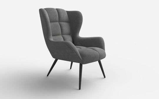 Fotoliu TYRION, gri, 85x86x91x48 cm