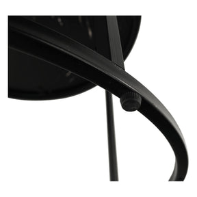 Masuta de cafea GAGIN, negru cu efect de marmura, 60x45 cm