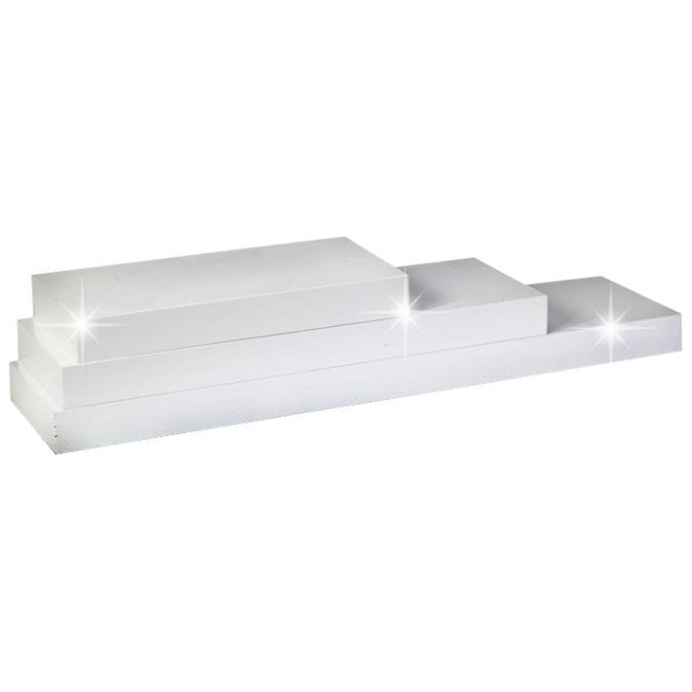 Poliţă, strălucire albă, 120x25, GANA FY 11044-1