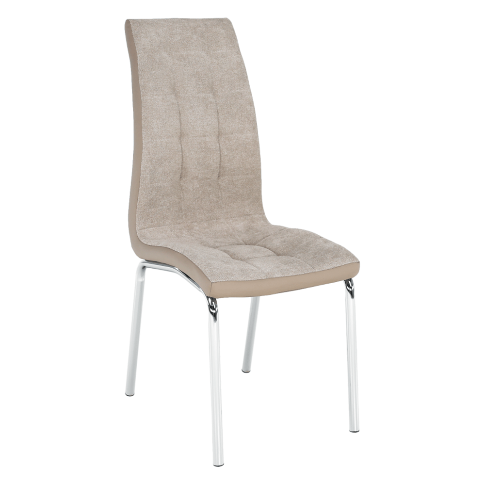 Scaun dining, bej/crom, GERDA NEW