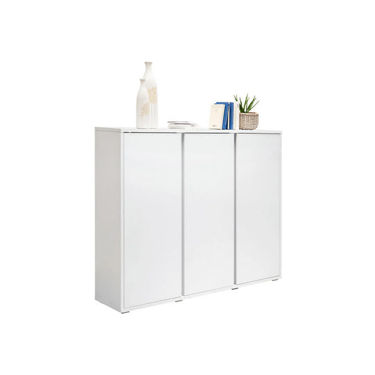 Pantofar LIV, alb, PAL laminat, 145x34x120 cm