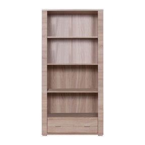Biblioteca GRAND TIP 7, PAL laminat, stejar sonoma, 92.8x39x192 cm