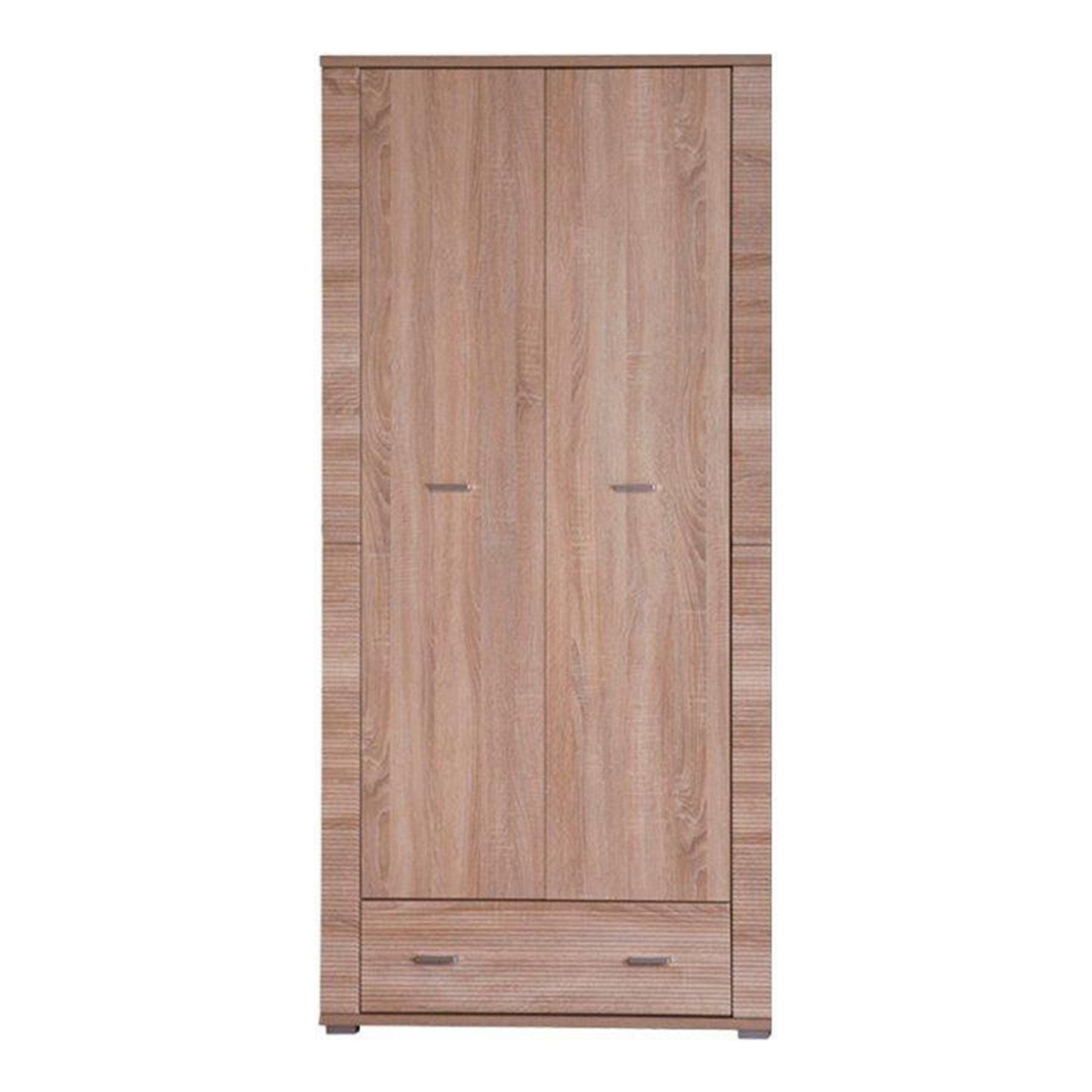 Dulap dormitor GRAND tip 3, PAL laminat, stejar sonoma, 93x192x55 cm, 2 usi si 1 sertar