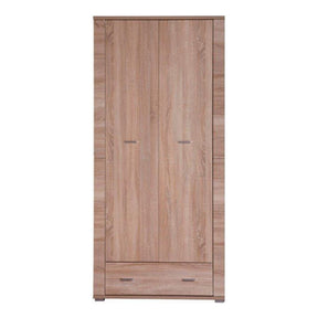 Dulap dormitor GRAND tip 3, PAL laminat, stejar sonoma, 93x192x55 cm, 2 usi si 1 sertar
