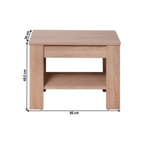 Masuta cafea GRAND tip 18, PAL laminat, stejar sonoma, 66,5x50x38 cm