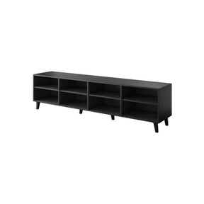 Comoda TV ETNA, negru, PAL laminat, 200x42x52 cm