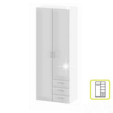 Dulap GWEN 70425, alb, PAL, 78x50x200 cm