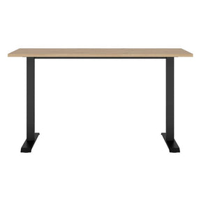 Masa birou SPACE OFFICE, stejar artisan/negru, PAL laminat/metal, 140x68x76 cm
