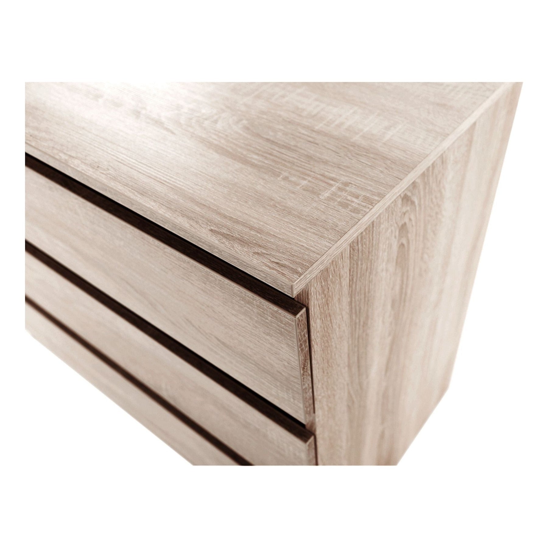 Comoda cu sertare HANY NEW 003, PAL laminat, stejar sonoma, 90x49x73,5 cm