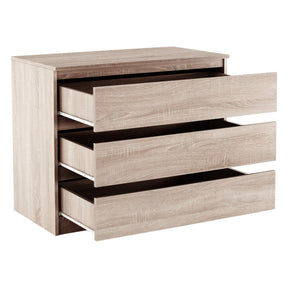 Comoda cu sertare HANY NEW 003, PAL laminat, stejar sonoma, 90x49x73,5 cm