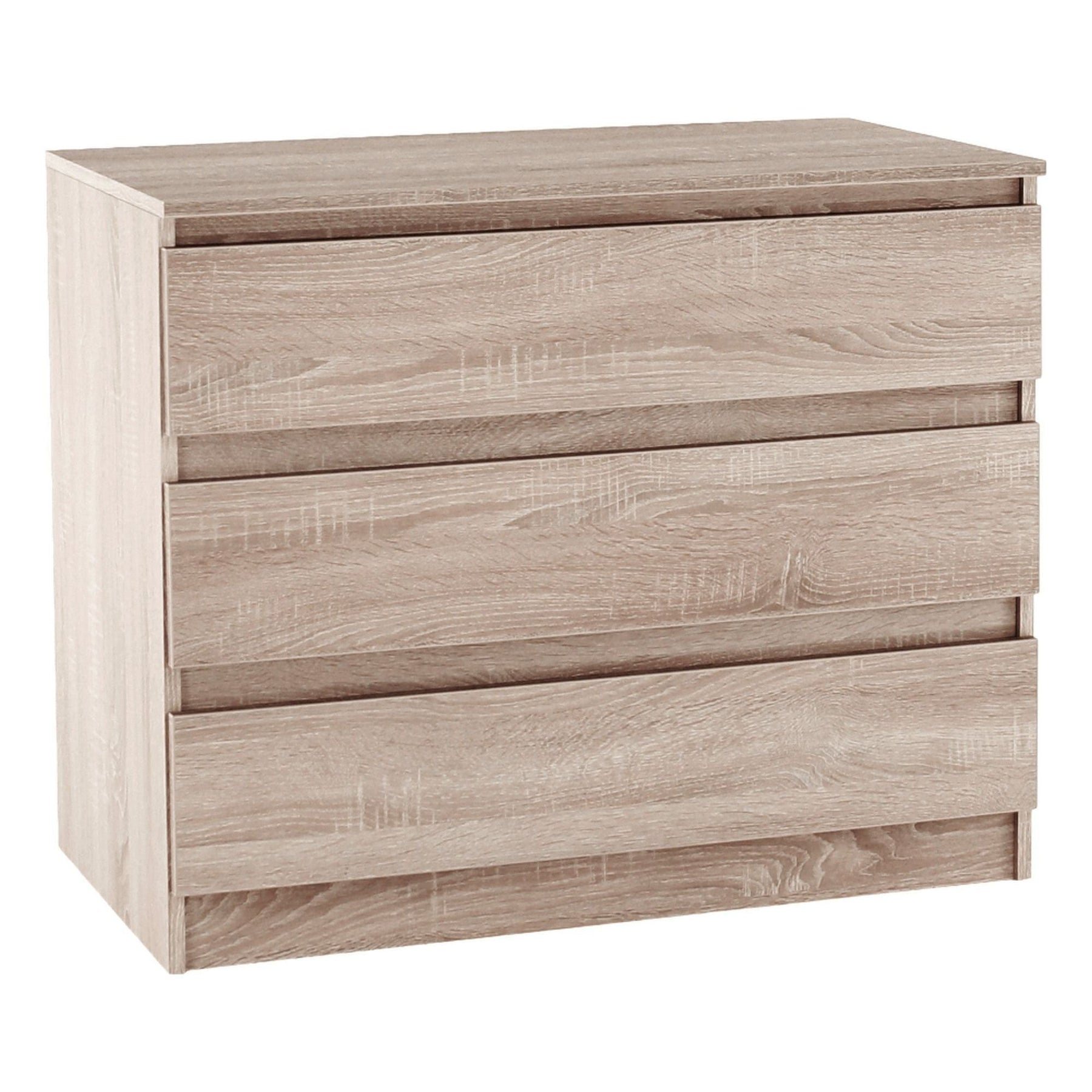 Comoda cu sertare HANY NEW 003, PAL laminat, stejar sonoma, 90x49x73,5 cm