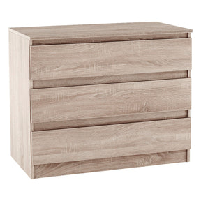 Comoda cu sertare HANY NEW 003, PAL laminat, stejar sonoma, 90x49x73,5 cm