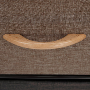Comoda HAZEL TYP 3, bej/maro deschis/maro inchis, metal/plastic/material textil, 80x29x79 cm