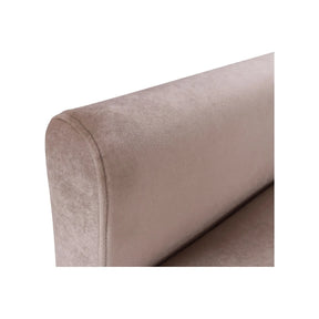 Canapea extensibila LATINA, stofa catifelata bej - Amon 16, 224x95x89 cm