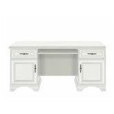 Birou alb clasic IDENTO, PAL, 160x74x78 cm