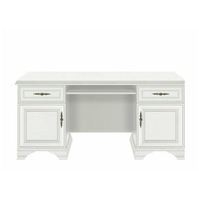 Birou alb clasic IDENTO, PAL, 160x74x78 cm