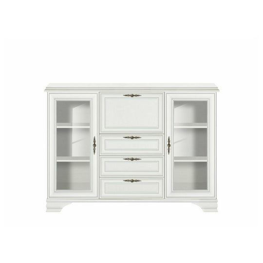 Vitrina IDENTO, alba, PAL, 154.5x44.5x109.5 cm