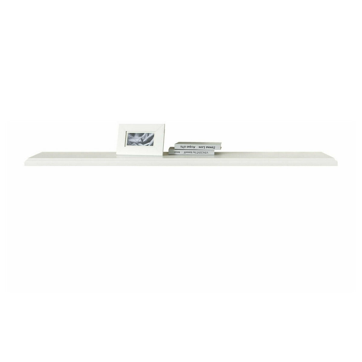 Polita IDENTO B, alb, PAL melaminat, 155x25x4 cm