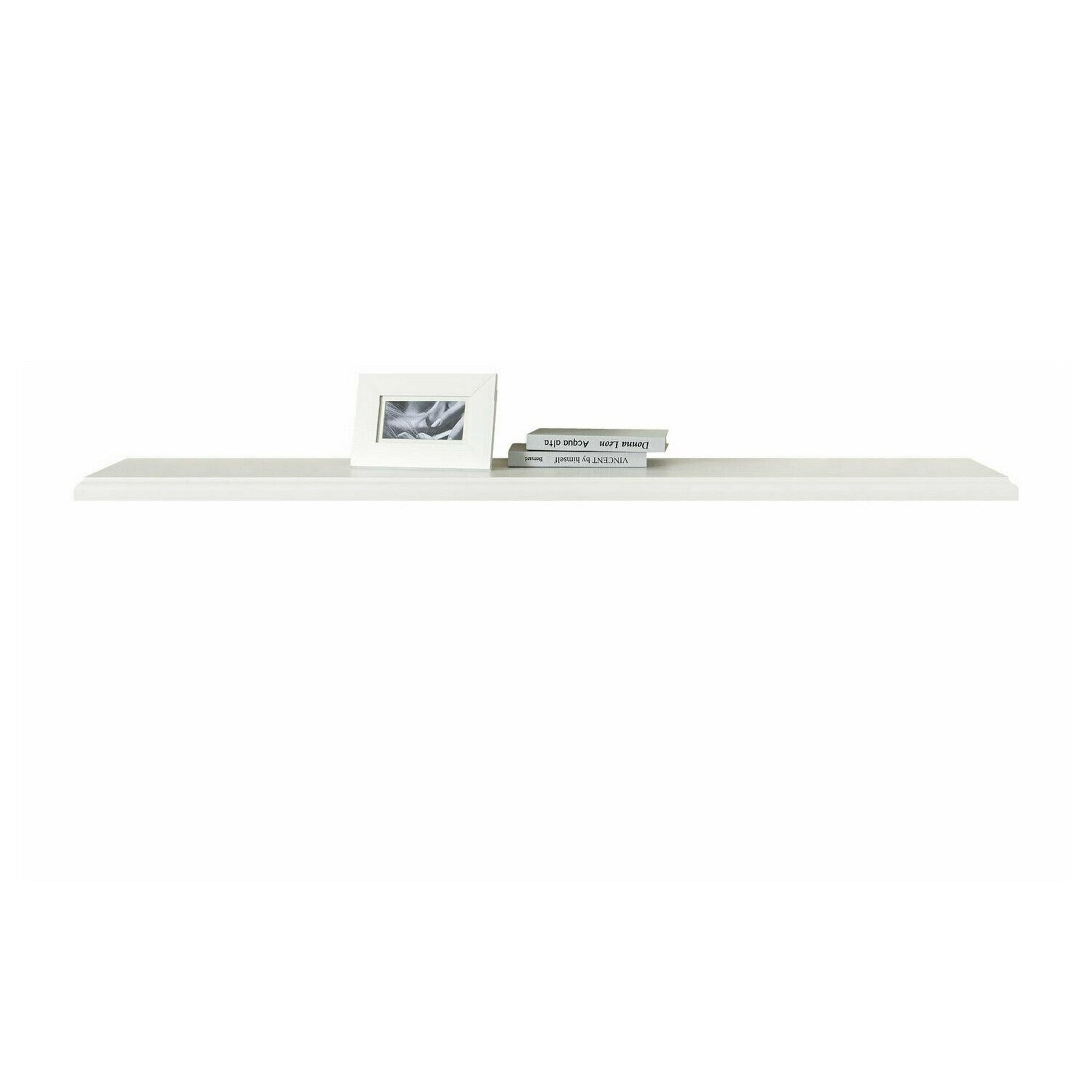 Polita IDENTO B, alb, PAL melaminat, 155x25x4 cm