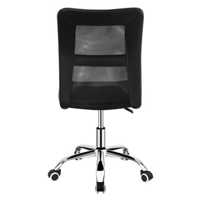 Scaun birou IDOR 2 NEW, negru/crom, plasa/piele ecologica, 45x59x90/100 cm