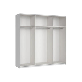 Dressing COLIN, alb lucios/alb, PAL, cu 2 usi, 220x60x219 cm