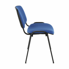 Scaun ISO NEW, albastru/negru, material textil/metal, 53x58x83 cm