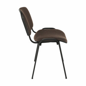 Scaun ISO NEW, maro/negru, stofa clasica/metal, 53x58x83 cm