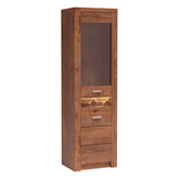 Vitrina living INFINITY I-04, PAL melaminat, frasin deschis, 56x42x192 cm