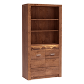 Vitrina living INFINITY I-05, PAL melaminat, frasin deschis, 96x42x192 cm