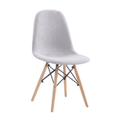 Scaun DARELA NEW, gri deschis/fag/negru, stofa/lemn/metal, 45x51x83 cm