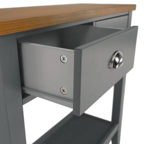 Consola JEREVAN, nuc/gri deschis, 80x30x80 cm