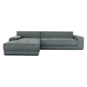 Coltar extensibil ADRIA, universal, stofa catifelata gri - Monolith 92, cu lada depozitare, 310x213x88 cm