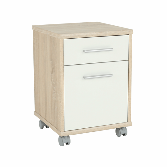 Dulăpior birou, stejar sonoma/alb, JOHAN 2 NEW 07