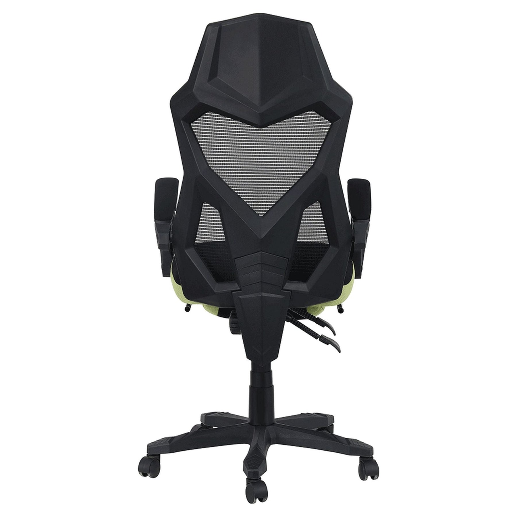 Scaun gaming JORIK NEW, negru/verde, plasa/textil, 60x65x108-118 cm