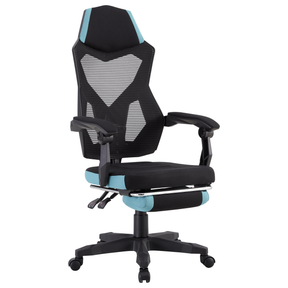 Scaun gaming JORIK NEW, negru/neo menta, plasa/textil, 60x65x108-118 cm