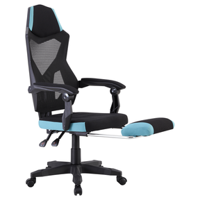 Scaun gaming JORIK NEW, negru/neo menta, plasa/textil, 60x65x108-118 cm