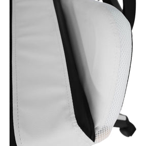 Scaun de birou JOVELA, negru/alb, cu iluminare led, 65x65x114/124 cm