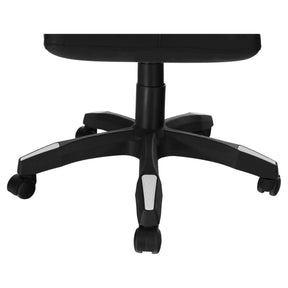Scaun de birou JOVELA, negru/alb, cu iluminare led, 65x65x114/124 cm