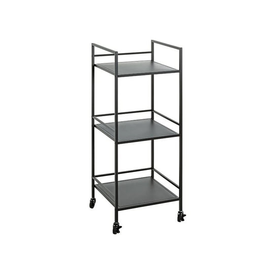 Carucior servire ARNE, negru, metal/plastic, 35x35x92 cm