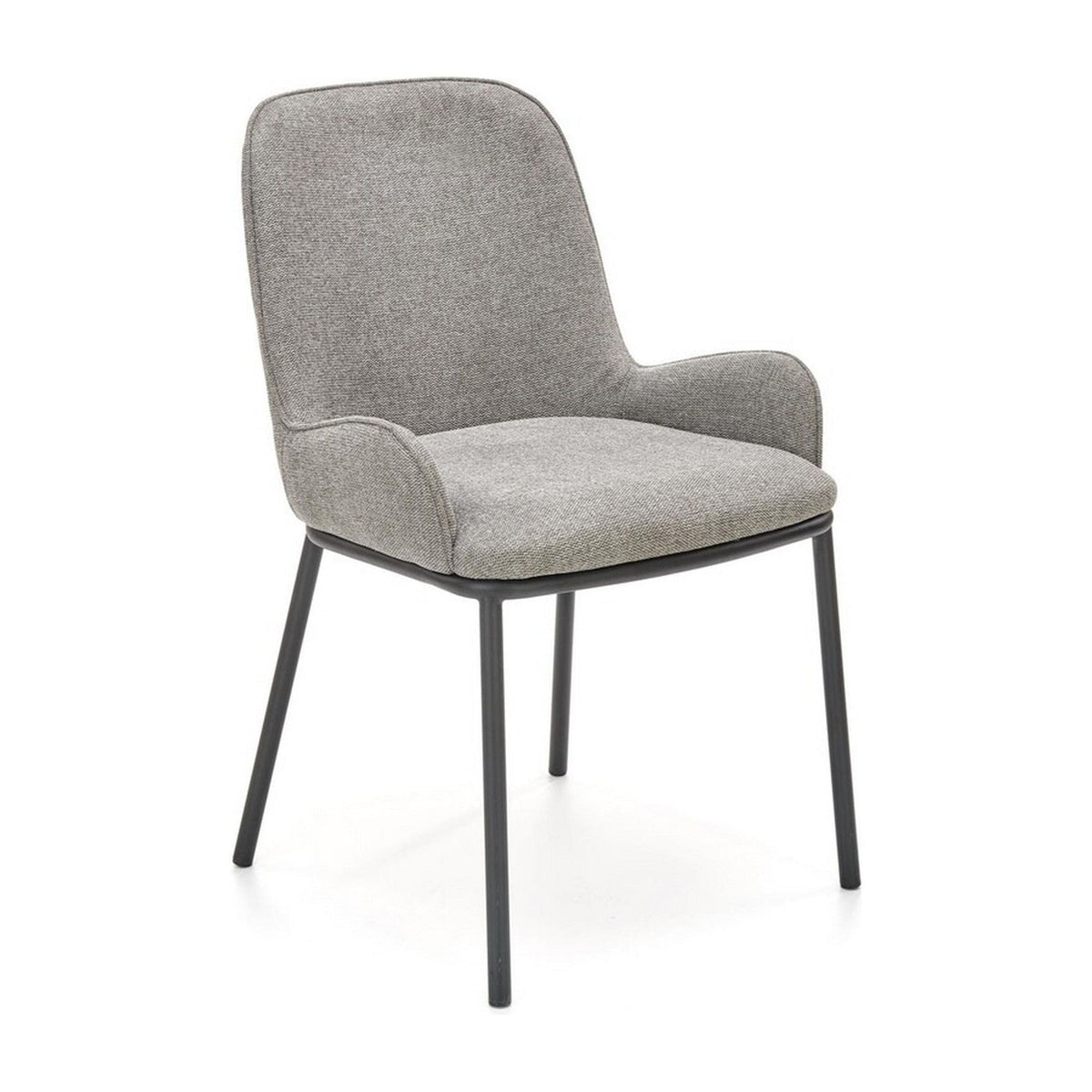 Scaun K481, gri/negru, stofa clasica/metal, 54x60x83 cm