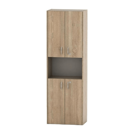 Dulap cu 4 uşi şi 1 nişă, stejar sonoma, TEMPO ASISTENT NEW 003
