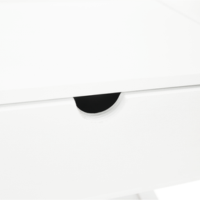Pantofar KATLEY, alb, bambus, 70x25x117 cm