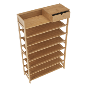 Pantofar KATLEY, bambus natural, 70x25x117 cm