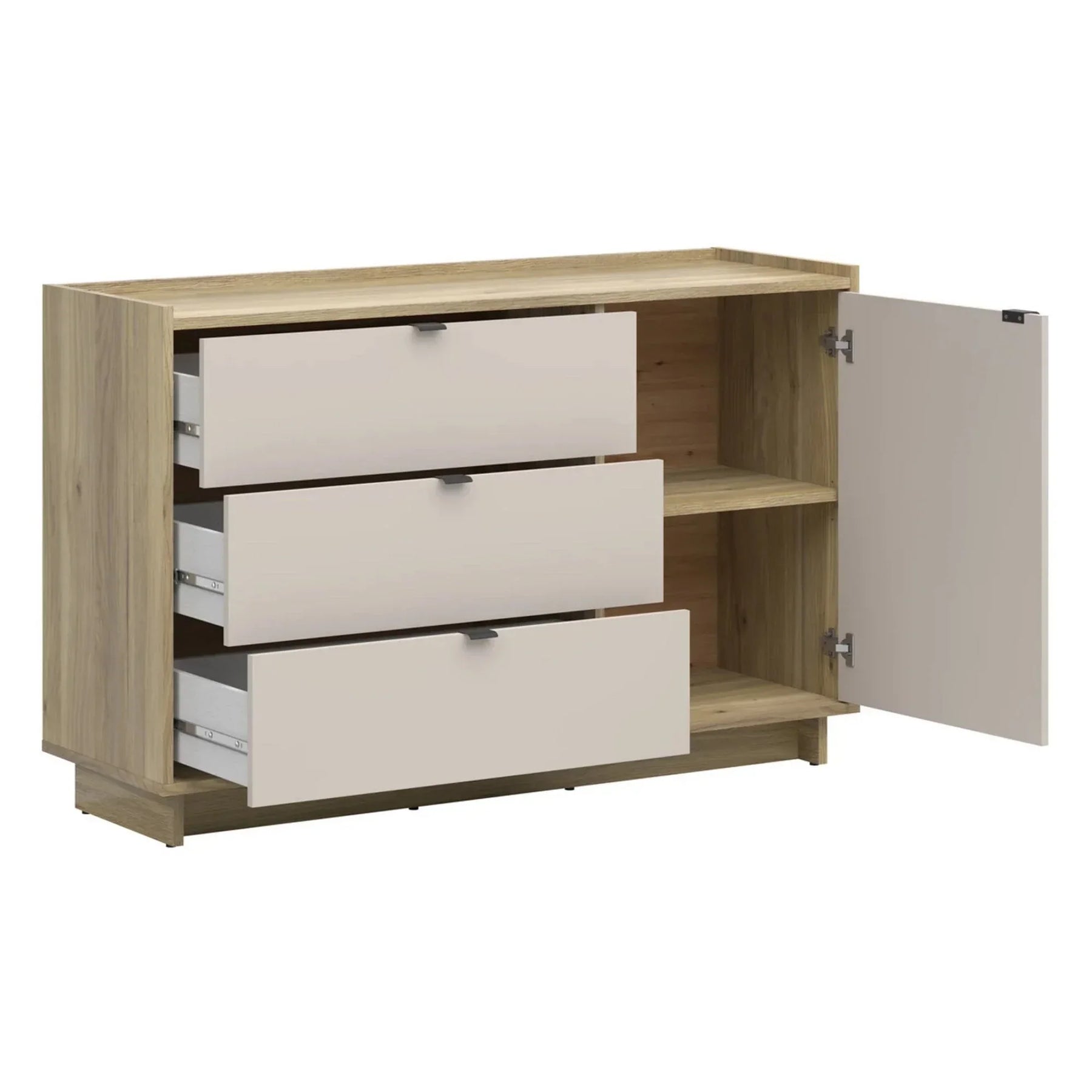 Comoda DALVA, stejar/casmir, PAL, 134x