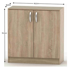 Comoda BETTY 2, stejar sonoma, PAL laminat, 90,2x39,4x93,3 cm