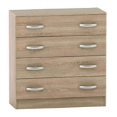 Comoda cu sertare BETTY 2, PAL laminat, stejar sonoma, 150x39.4x93.3 cm