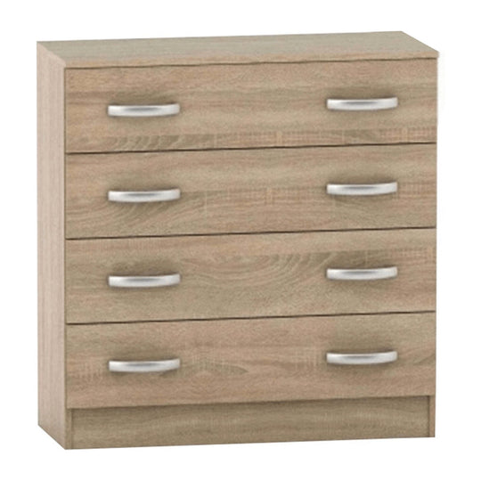 Comoda cu sertare BETTY 2, PAL laminat, stejar sonoma, 150x39.4x93.3 cm